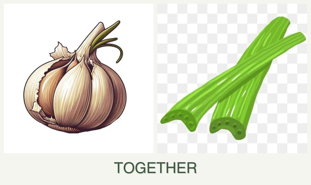 Can you plant garlic and celery together?
