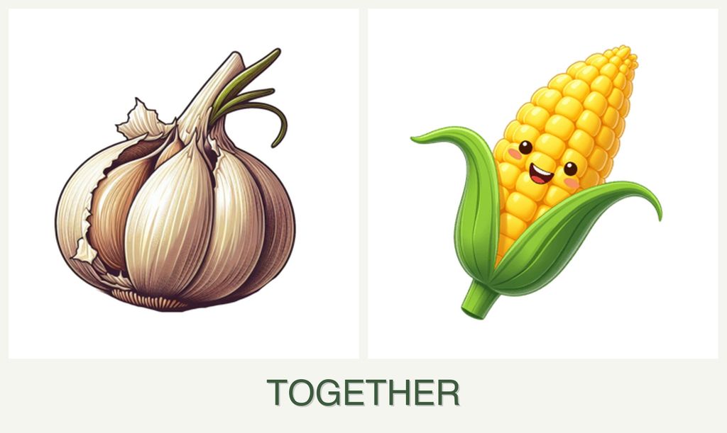 Can you plant garlic and corn together?