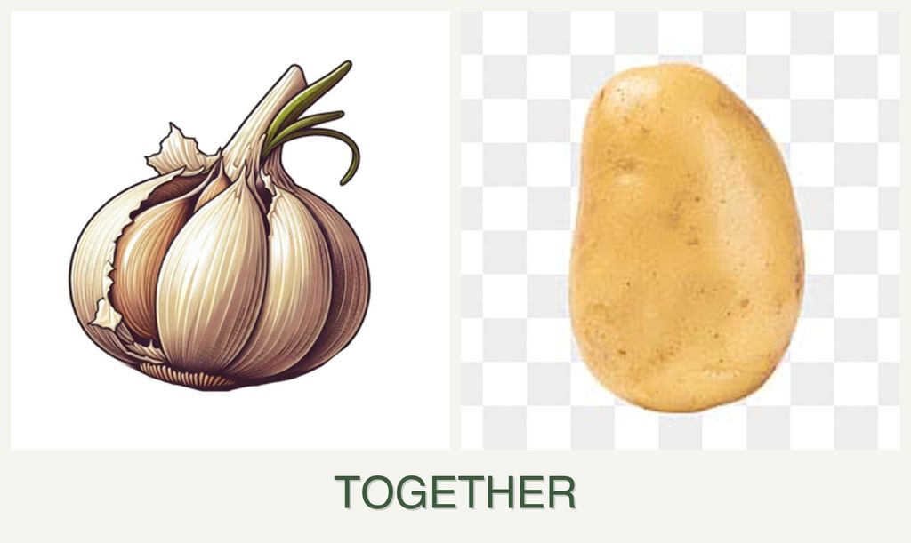 Can you plant garlic and potatoes together?