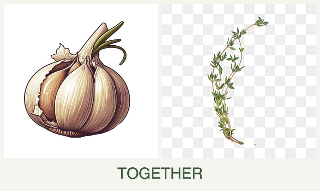 Can you plant garlic and thyme together?