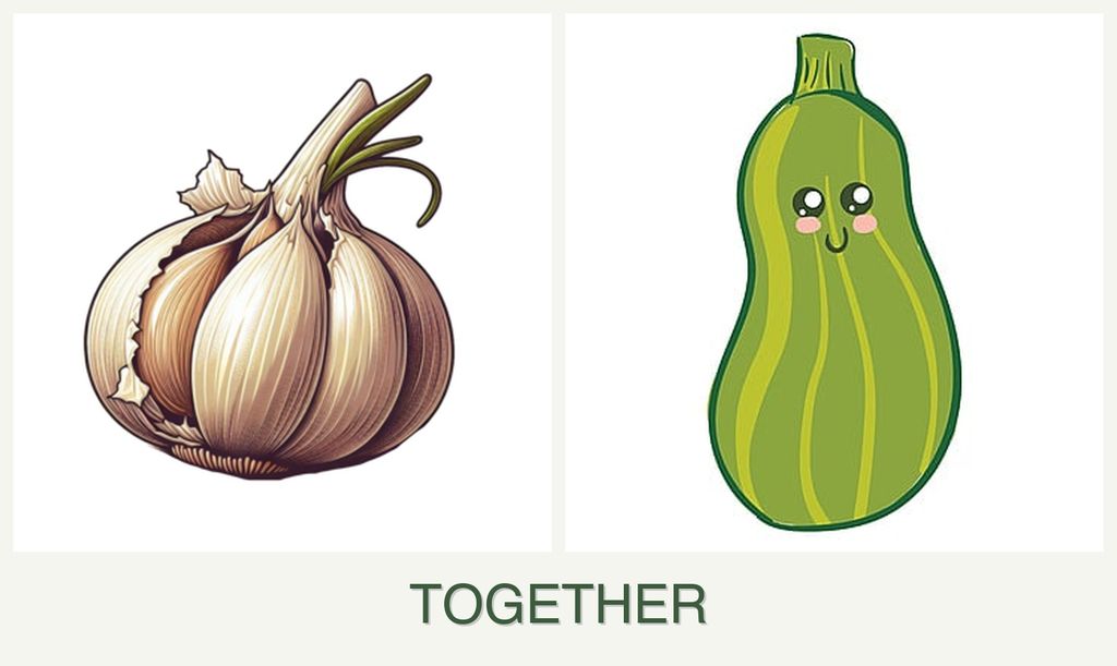 Can you plant garlic and zucchini together?