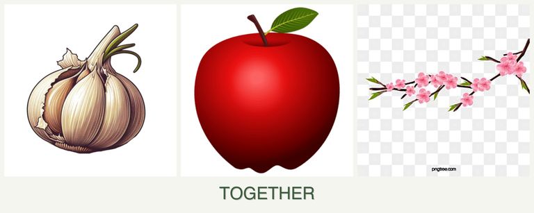 Can you plant garlic, apples and peaches together?