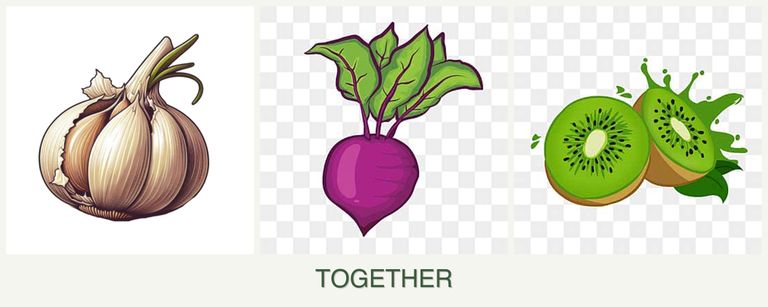 Can you plant garlic, beets and kiwi together?