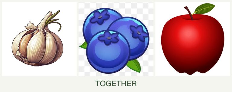 Can you plant garlic, blueberries and apples together?