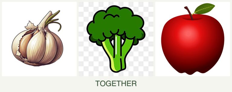 Can you plant garlic, broccoli and apples together?