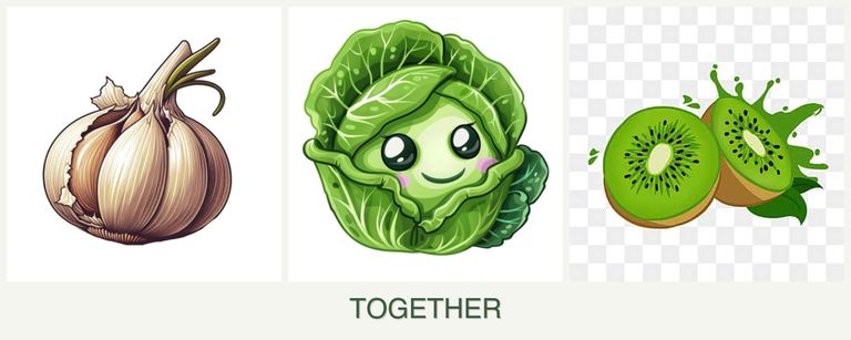 Can you plant garlic, cabbage and kiwi together?