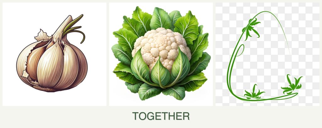 Can you plant garlic, cauliflower and tarragon together?