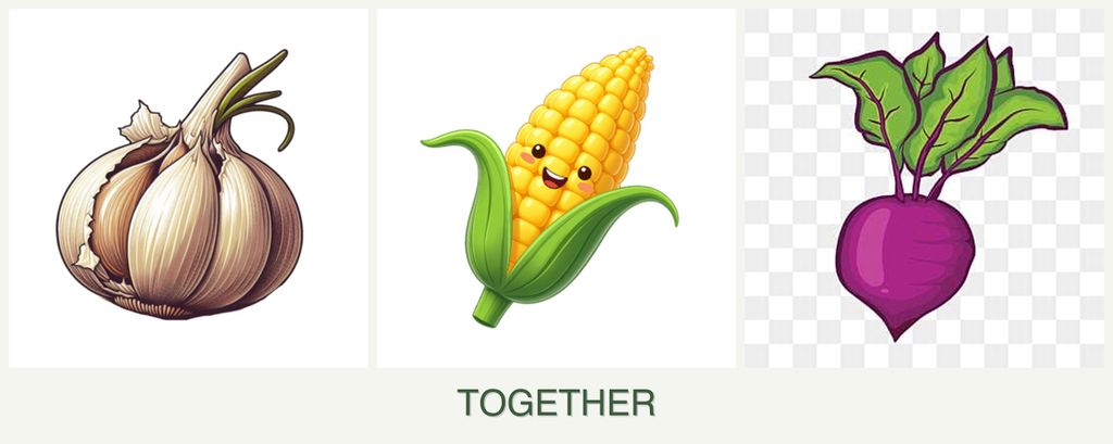 Can you plant garlic, corn and beets together?