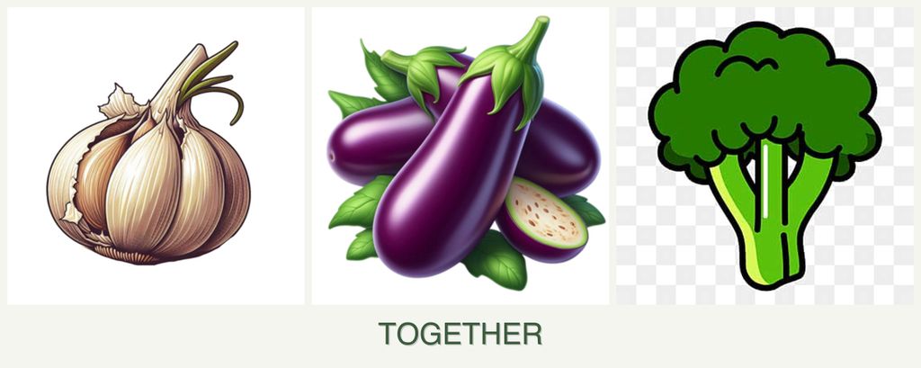 Can you plant garlic, eggplant and broccoli together?