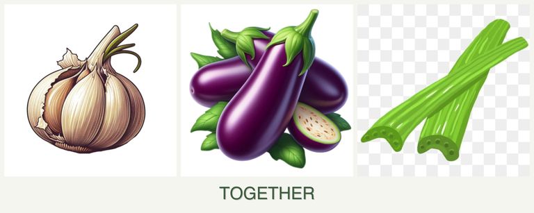 Can you plant garlic, eggplant and celery together?