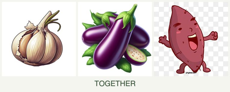 Can you plant garlic, eggplant and sweet potatoes together?