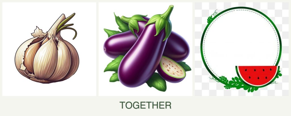 Can you plant garlic, eggplant and watermelons together?