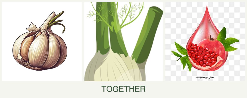 Can you plant garlic, fennel and pomegranates together?