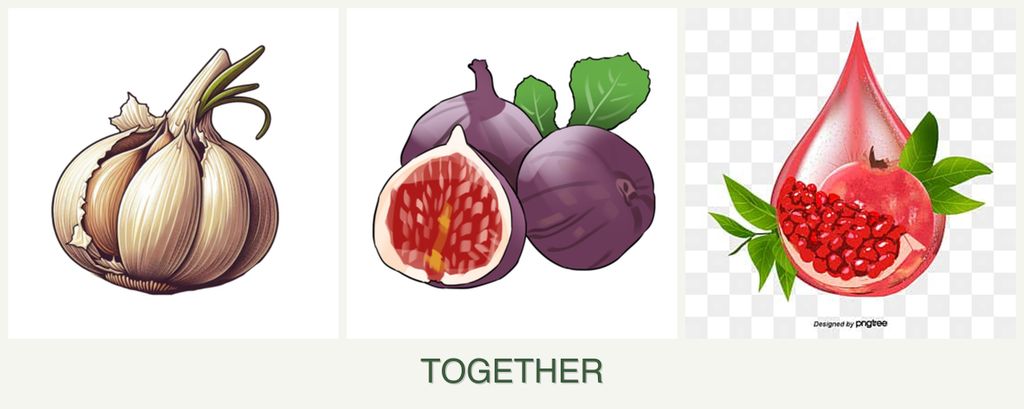 Can you plant garlic, figs and pomegranates together?
