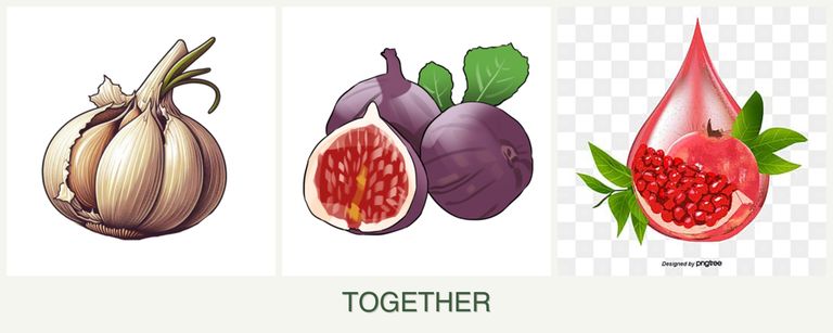 Can you plant garlic, figs and pomegranates together?