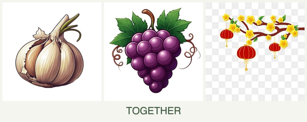 Can you plant garlic, grapes and apricots together?