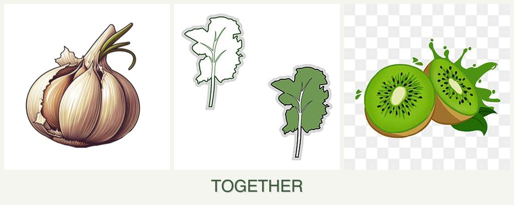 Can you plant garlic, kale and kiwi together?