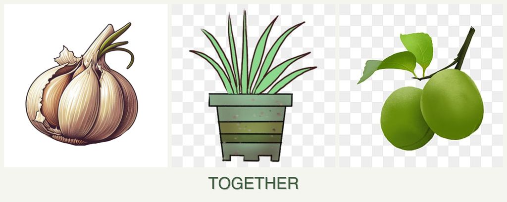 Can you plant garlic, lemongrass and plums together?