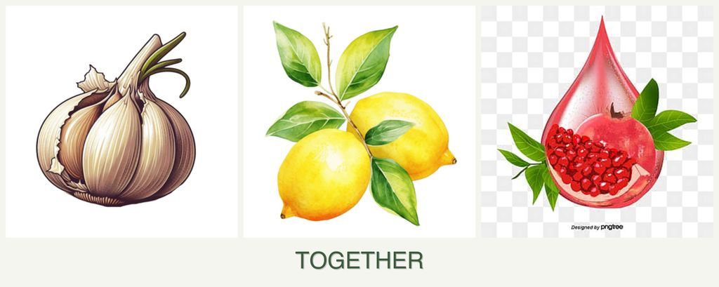 Can you plant garlic, lemons and pomegranates together?