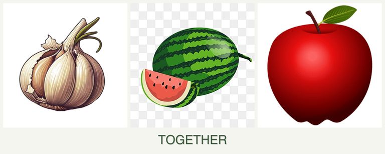 Can you plant garlic, melons and apples together?