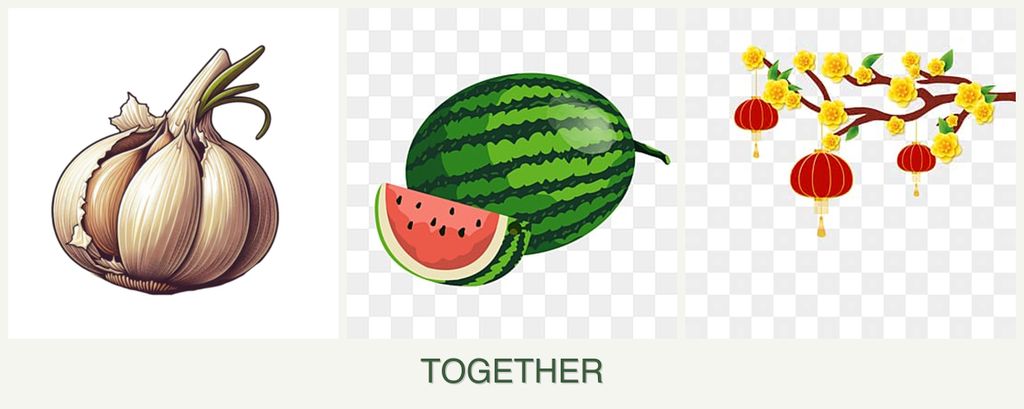 Can you plant garlic, melons and apricots together?