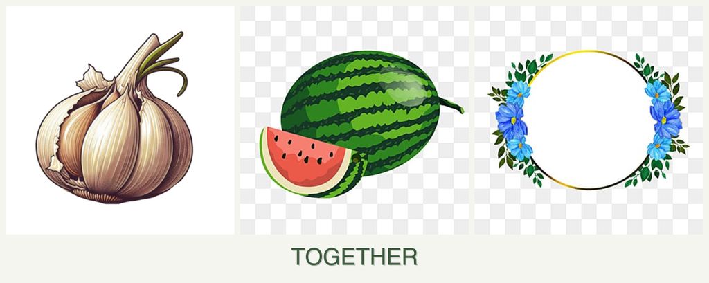 Can you plant garlic, melons and zinnias together?