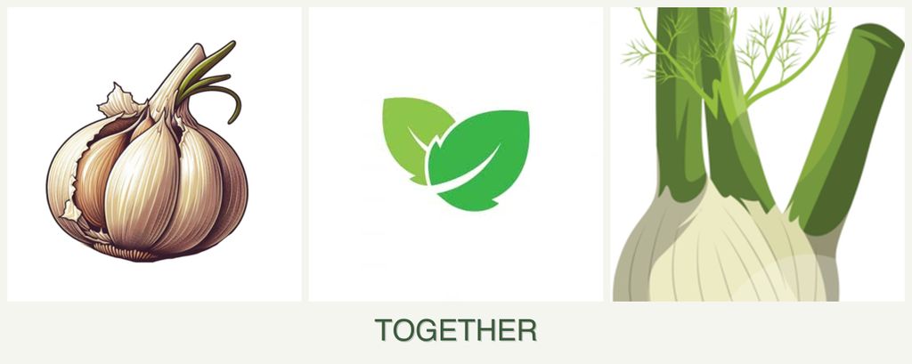 Can you plant garlic, mint and fennel together?