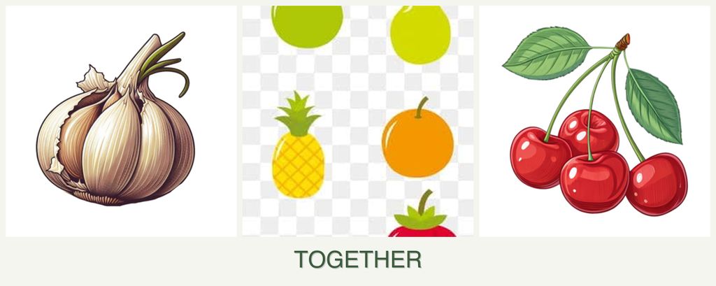 Can you plant garlic, pears and cherries together?