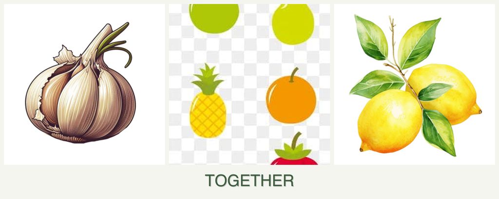 Can you plant garlic, pears and lemons together?