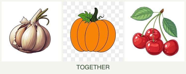 Can you plant garlic, pumpkin and cherries together?