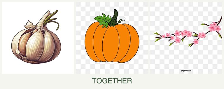 Can you plant garlic, pumpkin and peaches together?