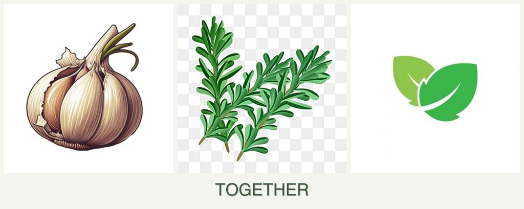Can you plant garlic, rosemary and mint together?