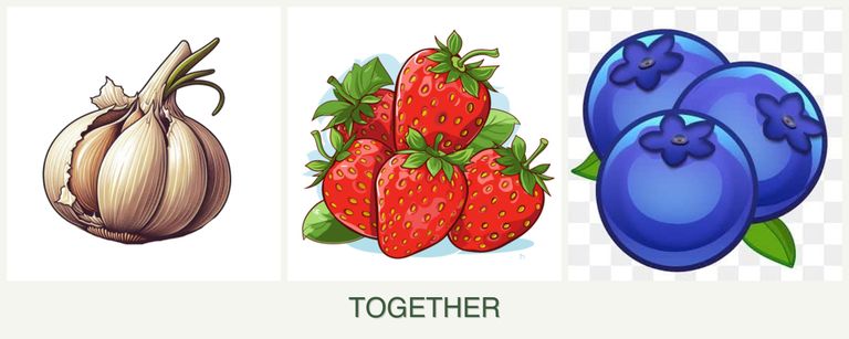 Can you plant garlic, strawberries and blueberries together?
