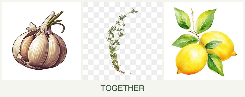 Can you plant garlic, thyme and lemons together?
