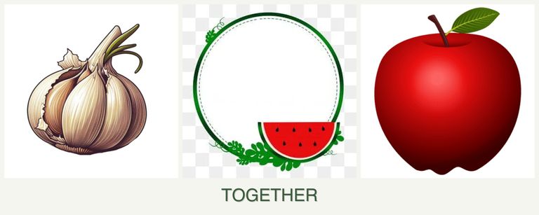 Can you plant garlic, watermelons and apples together?