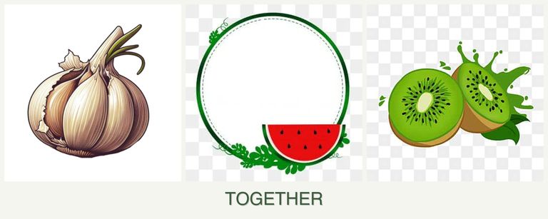 Can you plant garlic, watermelons and kiwi together?