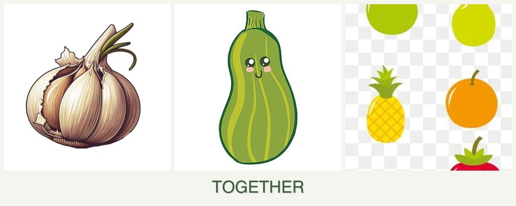 Can you plant garlic, zucchini and pears together?