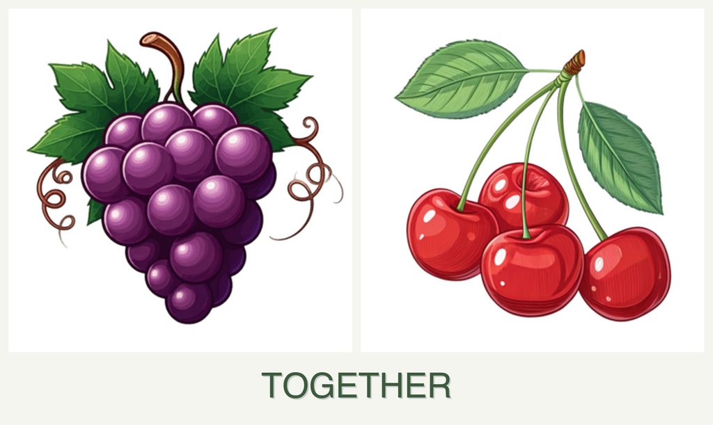 Can you plant grapes and cherries together?