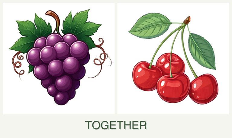 Can you plant grapes and cherries together?