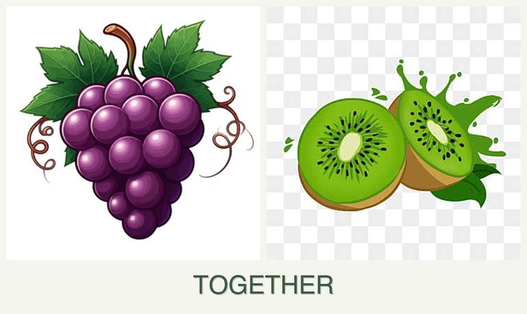 Can you plant grapes and kiwi together?