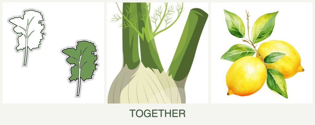 Can you plant kale, fennel and lemons together?