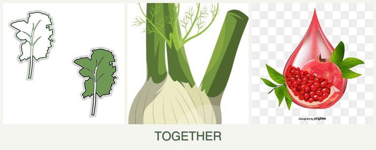 Can you plant kale, fennel and pomegranates together?