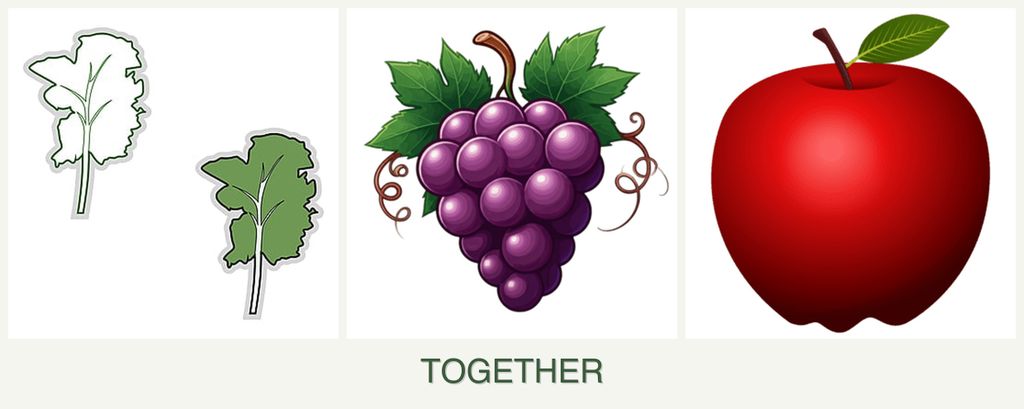 Can you plant kale, grapes and apples together?