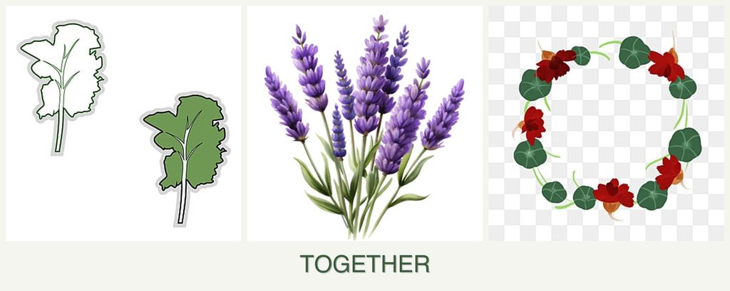 Can you plant kale, lavender and nasturtiums together?