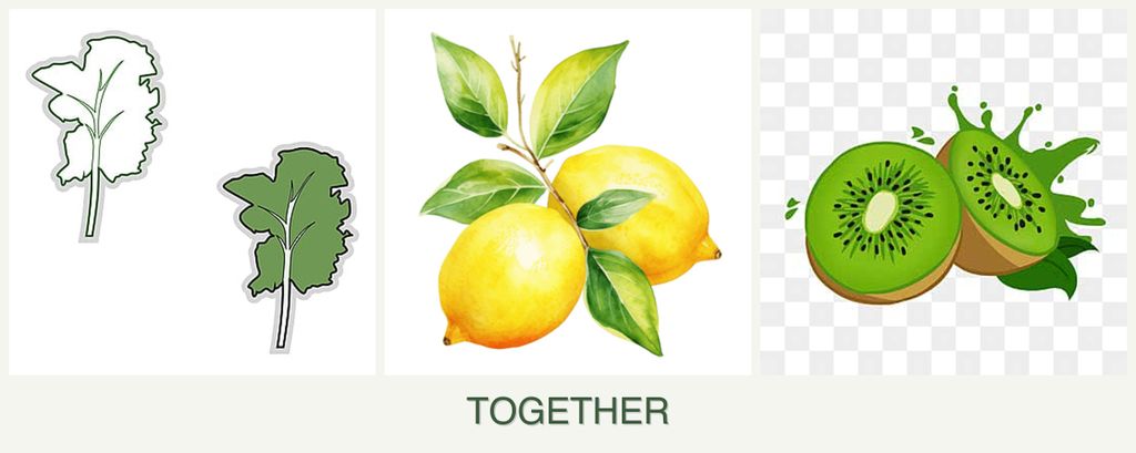 Can you plant kale, lemons and kiwi together?