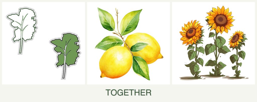 Can you plant kale, lemons and sunflowers together?