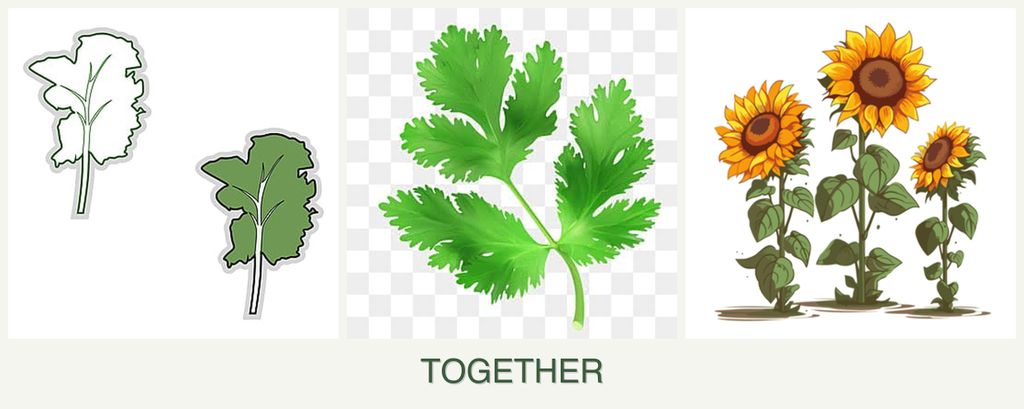 Can you plant kale, parsley and sunflowers together?