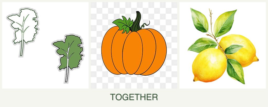 Can you plant kale, pumpkin and lemons together?