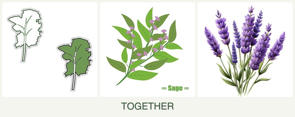 Can you plant kale, sage and lavender together?