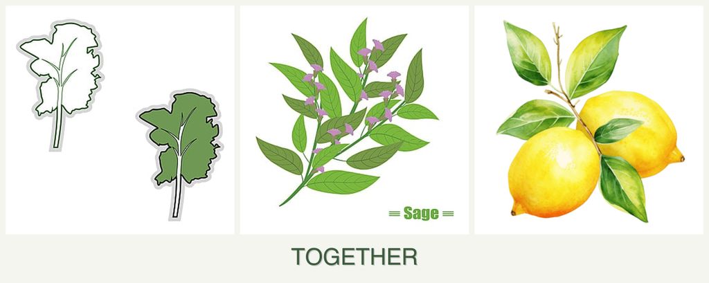Can you plant kale, sage and lemons together?